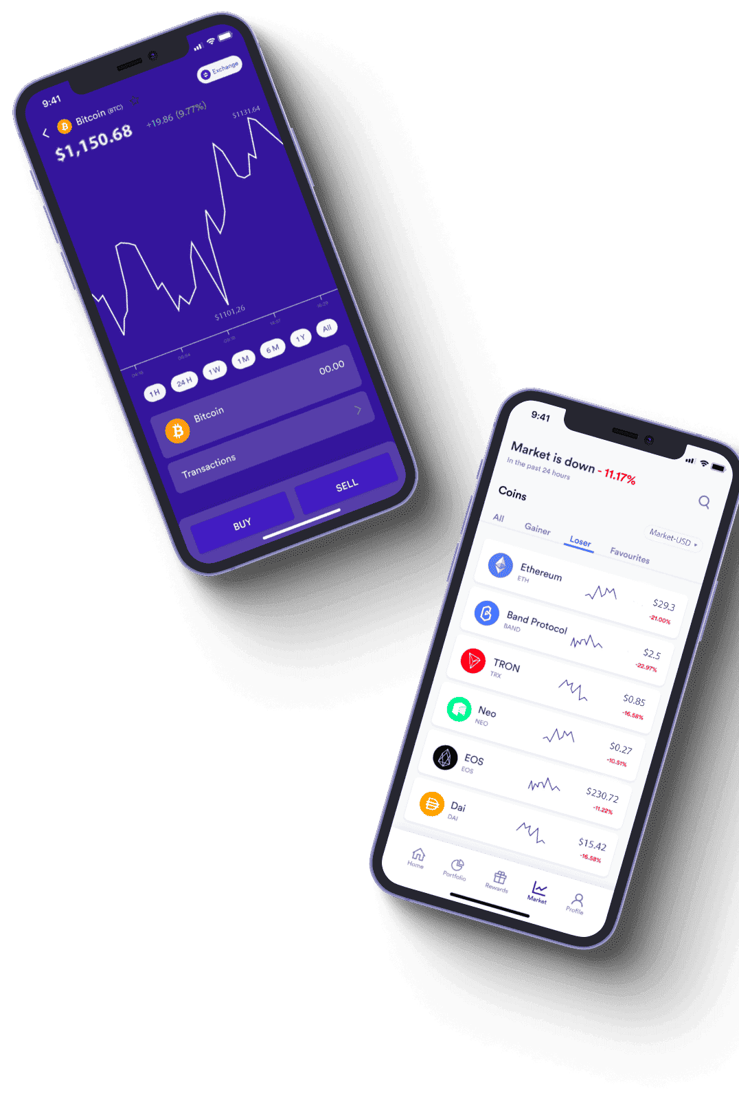 Eloris 7.3 Trade marché crypto